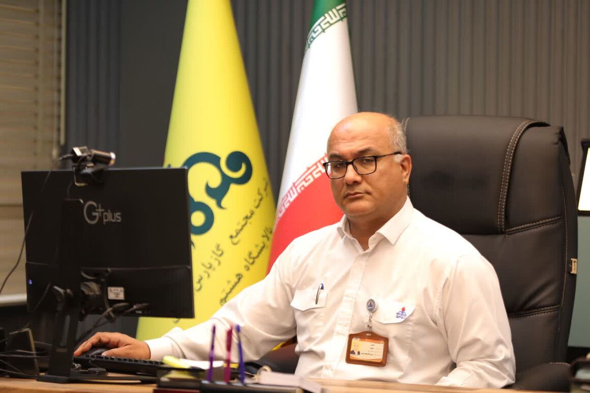 ارسال ۱۷ میلیون مترمکعب گاز از پالایشگاه هشتم به شبکه ارسال ۱۷ میلیون مترمکعب گاز از پالایشگاه هشتم به شبکه