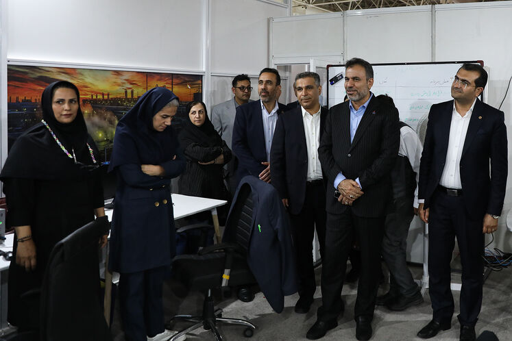 بازدید  غلامعباس حسینی، مدیرعامل مجتمع گاز پارس جنوبی از تحریریه رسانه‌های وزارت نفت