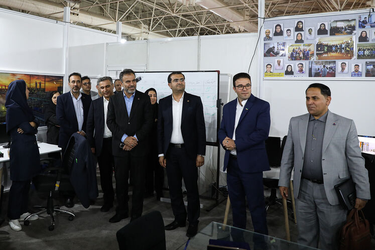 بازدید  غلامعباس حسینی، مدیرعامل مجتمع گاز پارس جنوبی از تحریریه رسانههای وزارت نفت