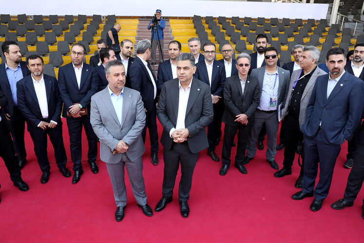 آیین آغاز دوباره عملیات حفاری اکتشافی در بخش کم‌عمق دریای خزر