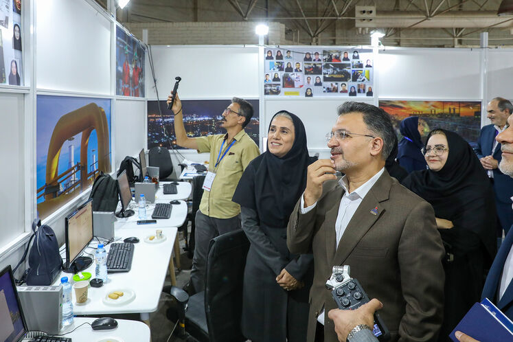 بازدید محمدرضا جولایی، مدیر هماهنگی و نظارت بر تولید شرکت ملی گاز ایران از شانا