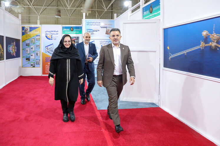 بازدید محمدرضا جولایی، مدیر هماهنگی و نظارت بر تولید شرکت ملی گاز ایران از شانا
