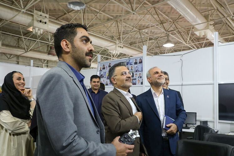 بازدید محمدرضا جولایی، مدیر هماهنگی و نظارت بر تولید شرکت ملی گاز ایران از شانا