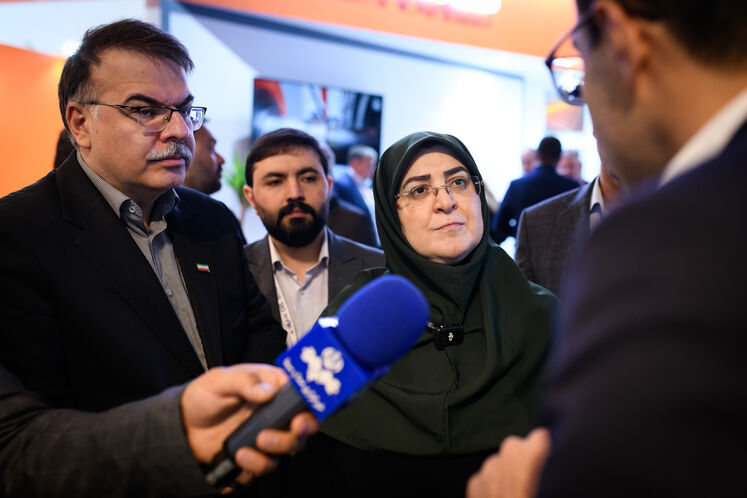 بازدید فاطمه مهاجرانی، سخنگوی دولت از بیست‌ونهمین نمایشگاه بین‌المللی نفت، گاز، پالایش و پتروشیمی