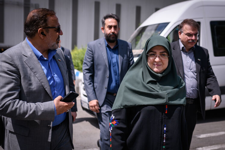 بازدید فاطمه مهاجرانی، سخنگوی دولت از بیست‌ونهمین نمایشگاه بین‌المللی نفت، گاز، پالایش و پتروشیمی