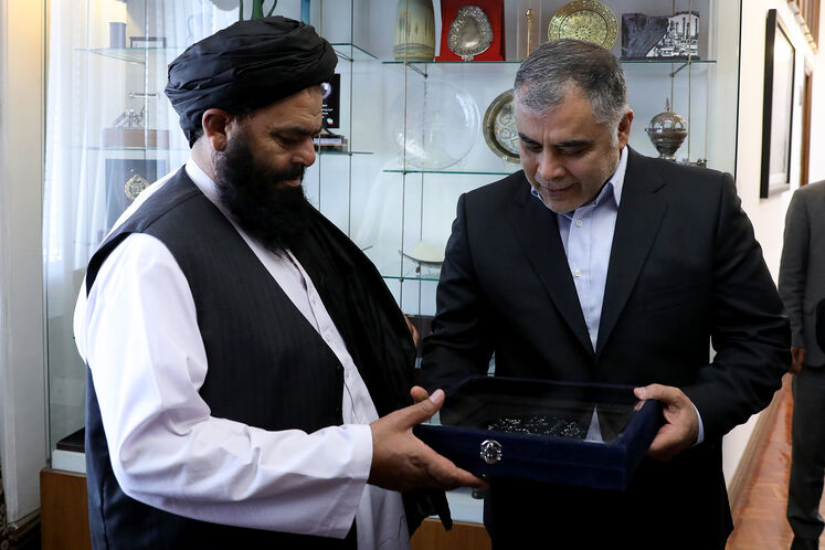 دیدار وزیر نفت با هدایت‌الله بدری، وزیر معادن و پترولیوم افغانستان