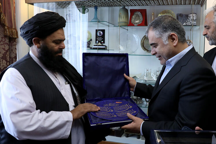 دیدار وزیر نفت با هدایت‌الله بدری، وزیر معادن و پترولیوم افغانستان