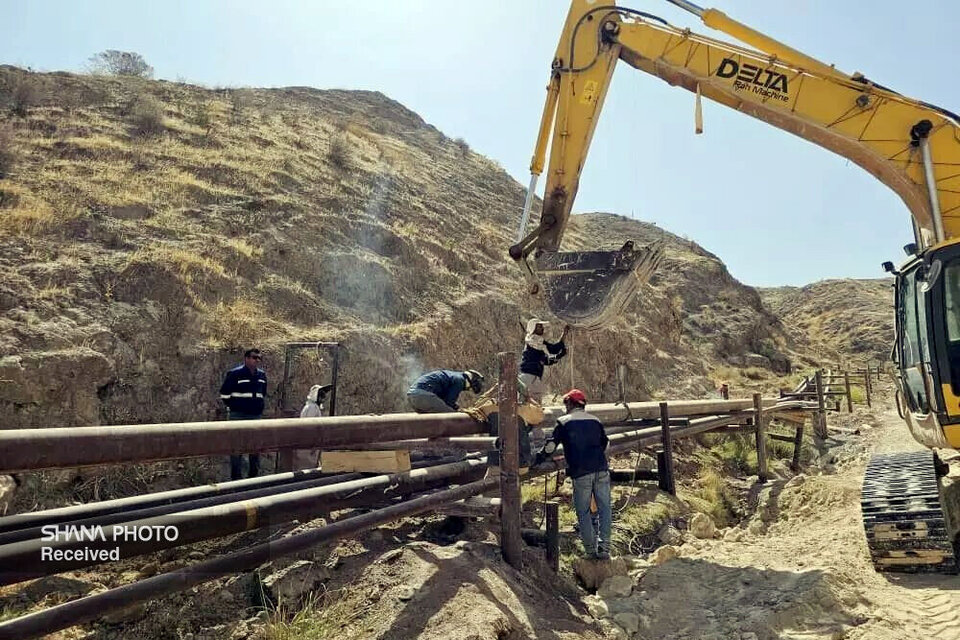 ایمن‌سازی ۱۳۲۰ متر از خطوط لوله در تأسیسات گچساران ۱