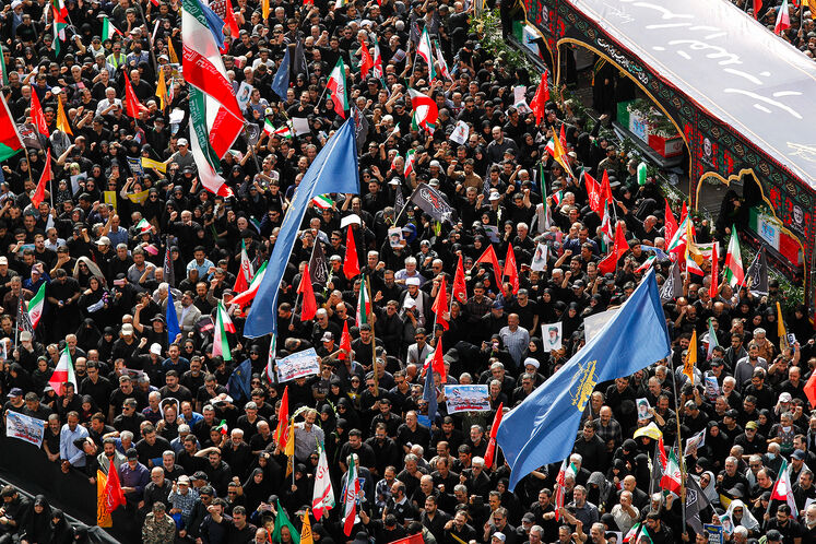 تشییع پیکر مطهر شهدای اقتدار در تهران