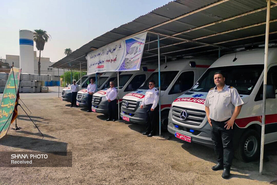 تحویل ۱۰۰ دستگاه آمبولانس پیشرفته به ناوگان درمانی صنعت نفت تحویل ۱۰۰ دستگاه آمبولانس پیشرفته به ناوگان درمانی صنعت نفت