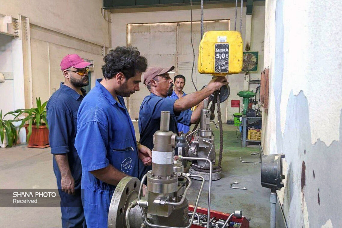 ساخت قطعات شیرهای ایمنی سکوی سلمان