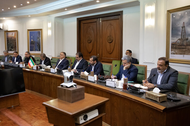 دیدار محسن پاک‌نژاد، وزیر نفت ایران با زیاد علی‌فاضل، وزیر برق عراق