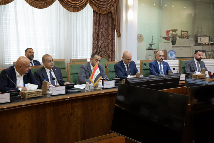 دیدار محسن پاک‌نژاد، وزیر نفت ایران با زیاد علی‌فاضل، وزیر برق عراق