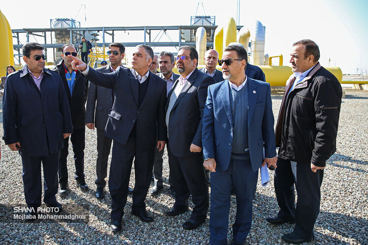 بازدید وزیر نفت از ایستگاه تقویت فشار گاز پارچین