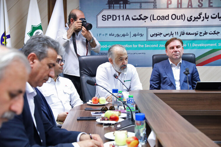 نشست خبری عملیات بارگیری ( Load Out) جکت SPD11A