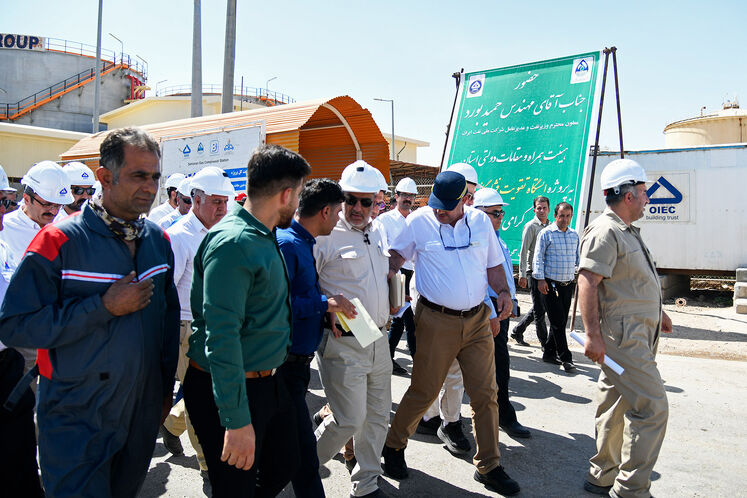 بازدید حمید بورد، مدیرعامل شرکت ملی نفت ایران از ایستگاه تقویت فشار گاز دهلران
