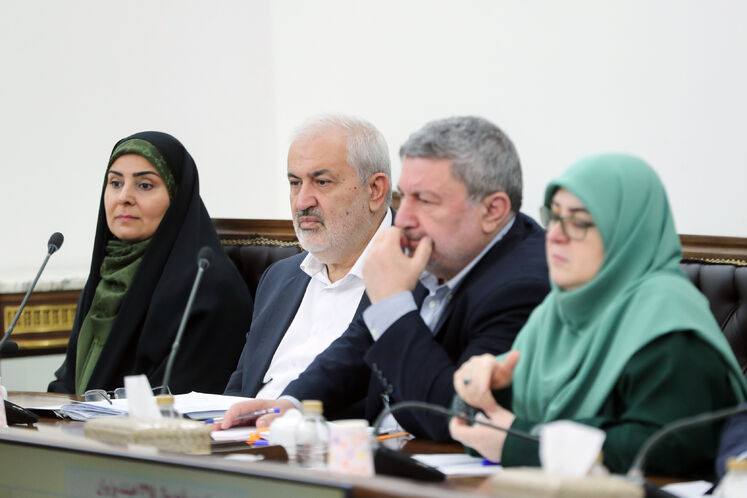 فاطمه مهاجرانی، سخنگوی دولت، الیاس حضرتی، رئیس شورای اطلاع‌رسانی دولت، عباس علی‌آبادی، وزیر نیرو و فرزانه صادق، وزیر راه و شهرسازی