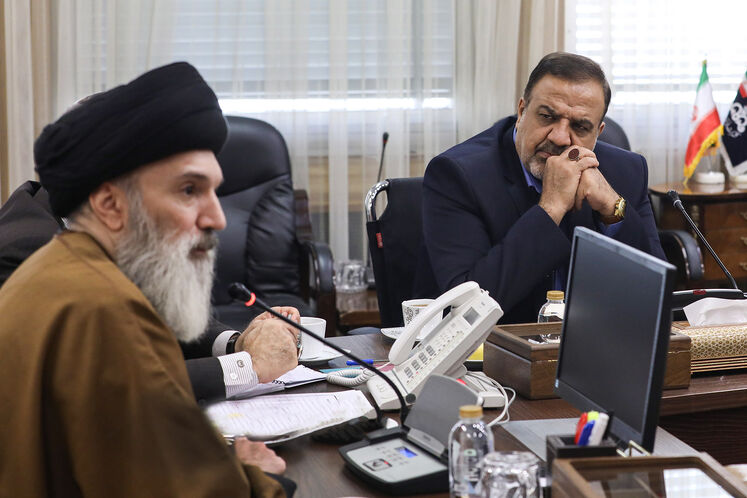مجید بوجارزاده، مدیرکل روابط عمومی وزارت نفت و حجت‌الاسلام سیدحسین فاطمی‌نیا