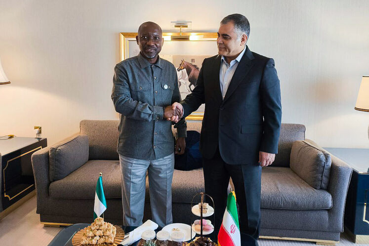 دیدار محسن پاک‌نژاد، وزیر نفت و  اکپریکپه اکپو، وزیر منابع گازی نیجریه