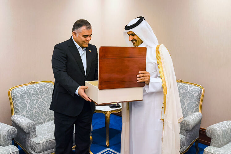 دیدار محسن پاک‌نژاد، وزیر نفت با سعد الکعبی وزیر انرژی قطر