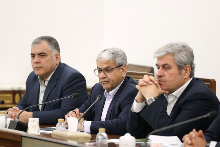 محسن پاکنژاد، وزیر نفت و سید کامل تقوینژاد، دبیر هیئت دولت