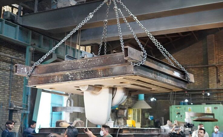 بومی‌سازی بدنه پمپ سانتریفیوژ ۴۲ اینچ