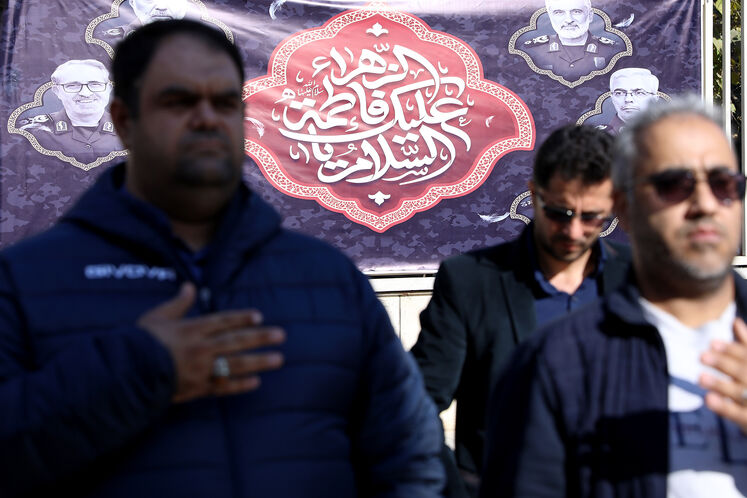 آیین سوگواری شهادت حضرت فاطمه الزهرا(س) در مقبره الشهدای گمنام وزارت نفت