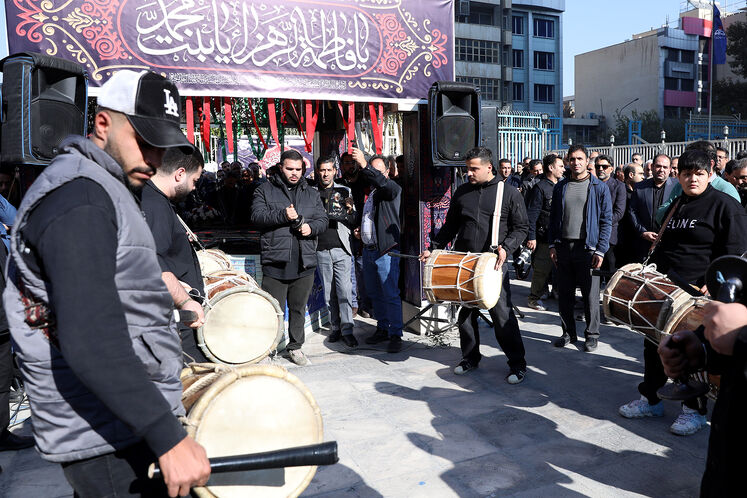 آیین سوگواری شهادت حضرت فاطمه الزهرا(س) در مقبره الشهدای گمنام وزارت نفت