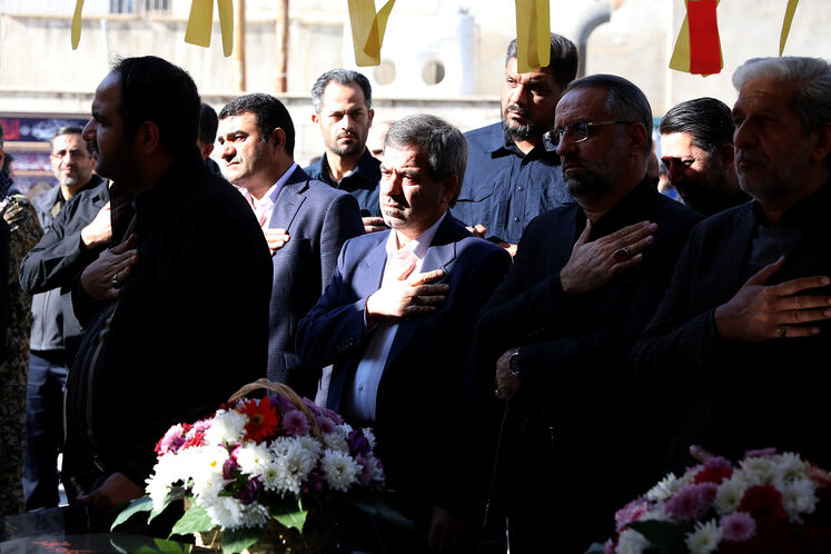 آیین سوگواری شهادت حضرت فاطمه الزهرا(س) در مقبره الشهدای گمنام وزارت نفت