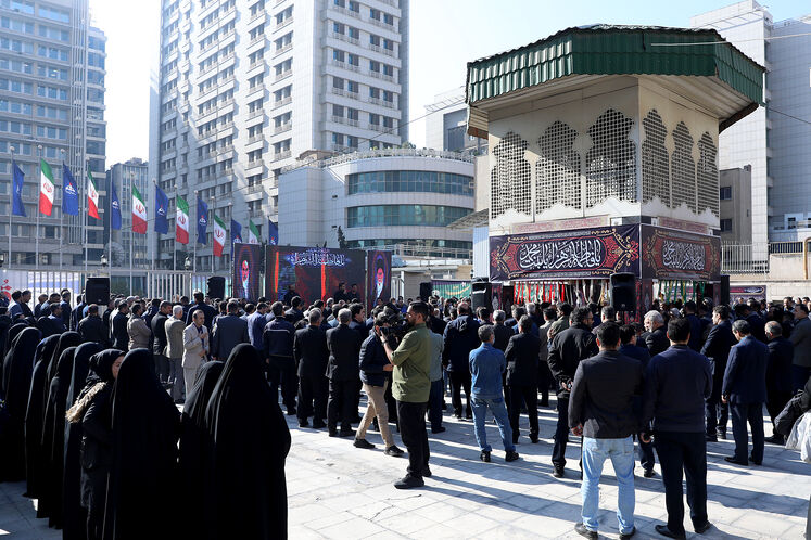 آیین سوگواری شهادت حضرت فاطمه الزهرا(س) در مقبره الشهدای گمنام وزارت نفت