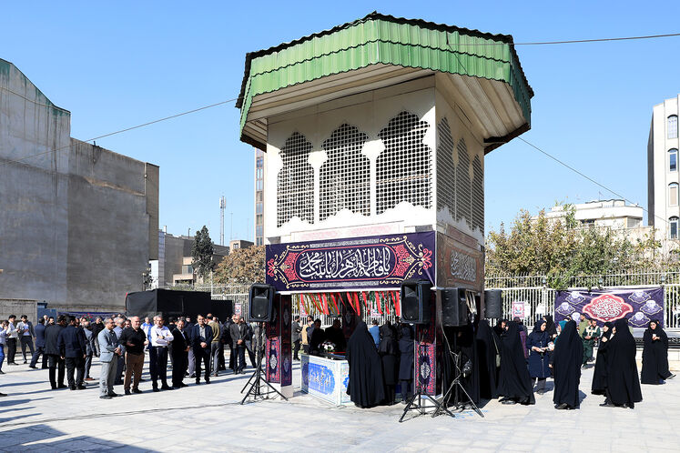 آیین سوگواری شهادت حضرت فاطمه الزهرا(س) در مقبره الشهدای گمنام وزارت نفت