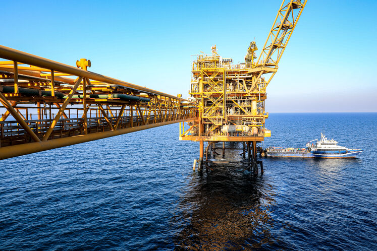 مساحت تقریبی سکوی سروش در حدود ۲۶۰ کیلومتر مربع است