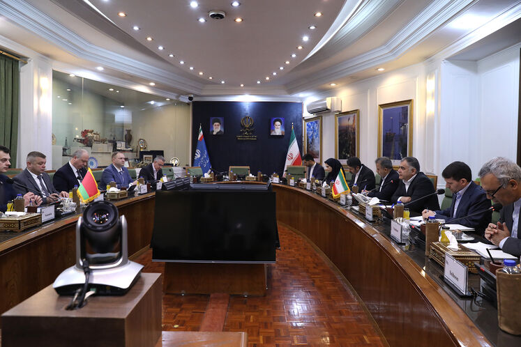 دیدار محسن پاک‌نژاد، وزیر نفت با آندری کوزنیتسوف، وزیر صنایع بلاروس