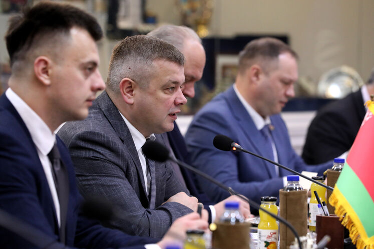 دیدار محسن پاک‌نژاد، وزیر نفت با آندری کوزنیتسوف، وزیر صنایع بلاروس