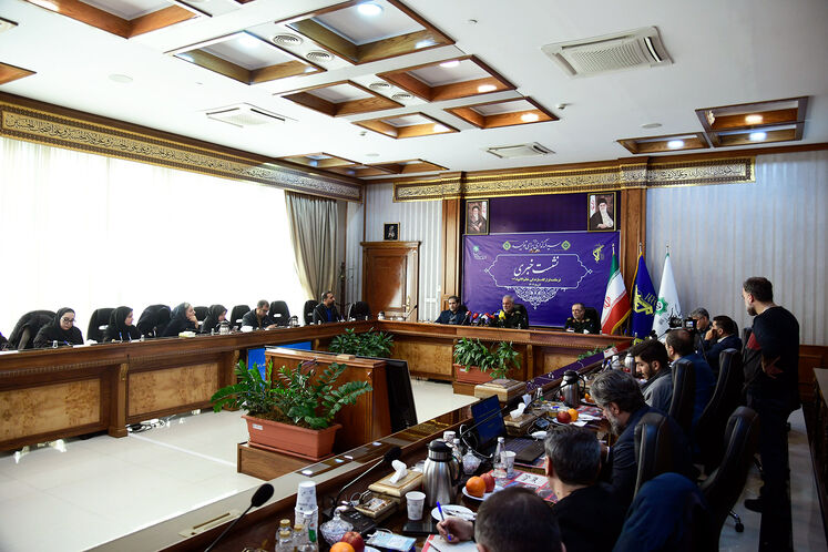 نشست خبری عبدالرضا عابد، فرمانده قرارگاه سازندگی خاتم‌الانبیا (ص)