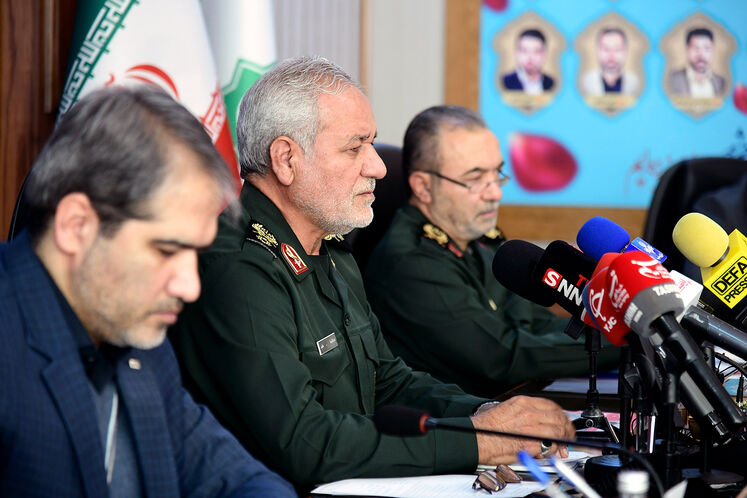 نشست خبری عبدالرضا عابد، فرمانده قرارگاه سازندگی خاتم‌الانبیا (ص)