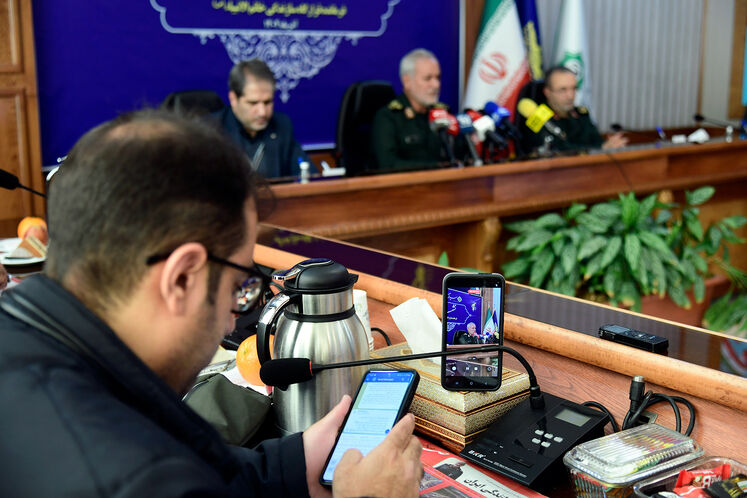 نشست خبری عبدالرضا عابد، فرمانده قرارگاه سازندگی خاتم‌الانبیا (ص)