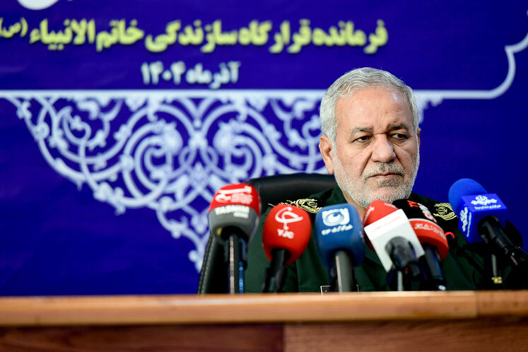 نشست خبری عبدالرضا عابد، فرمانده قرارگاه سازندگی خاتم‌الانبیا (ص)