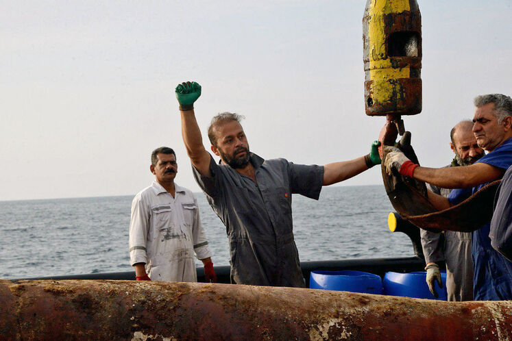 عملیات بازیابی، تعویض و نصب مجدد قطعات رشته شلنگ بیرونی (OUTER HOSE STRING) پایانه صادراتی SBM