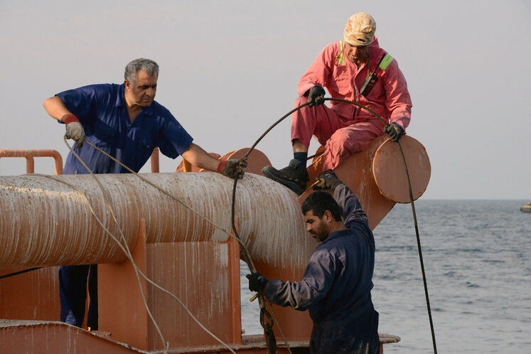 عملیات بازیابی، تعویض و نصب مجدد قطعات رشته شلنگ بیرونی (OUTER HOSE STRING) پایانه صادراتی SBM