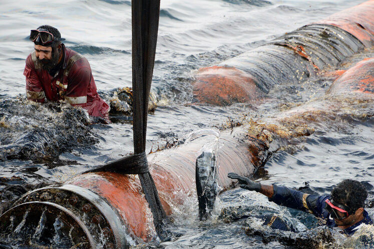 عملیات بازیابی، تعویض و نصب مجدد قطعات رشته شلنگ بیرونی (OUTER HOSE STRING) پایانه صادراتی SBM