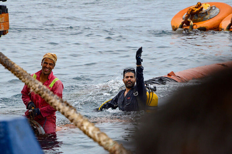 عملیات بازیابی، تعویض و نصب مجدد قطعات رشته شلنگ بیرونی (OUTER HOSE STRING) پایانه صادراتی SBM