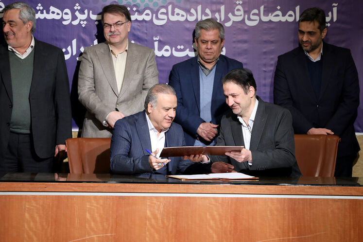 آیین امضای قراردادهای منتخب پژوهشی و فناورانه شرکت ملی نفت