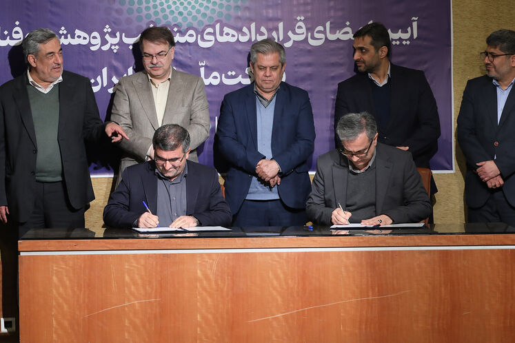 آیین امضای قراردادهای منتخب پژوهشی و فناورانه شرکت ملی نفت