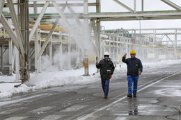 افزایش دریافت و تولید گاز در پالایشگاه شهید هاشمی‌نژاد