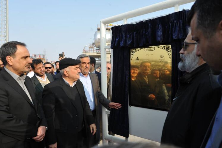 افتتاح دومین ردیف واحد فرآورش مرکزی میدان آزادگان جنوبی