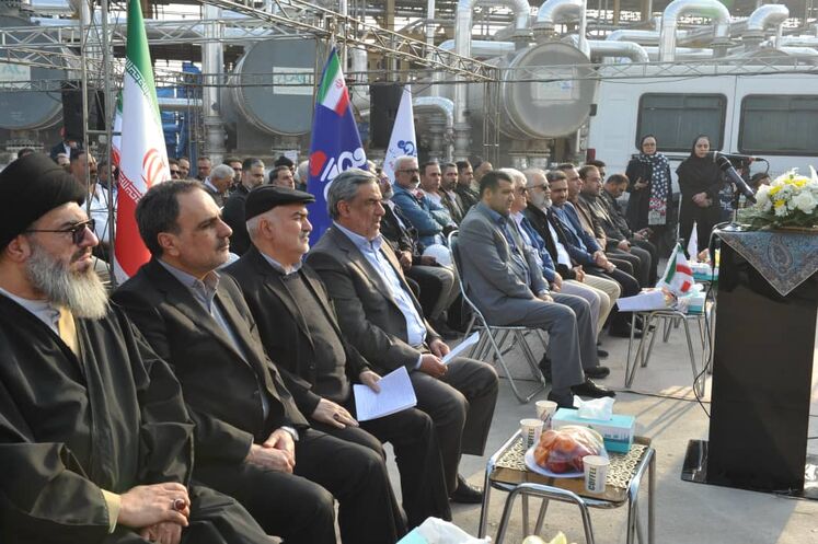 افتتاح دومین ردیف واحد فرآورش مرکزی میدان آزادگان جنوبی