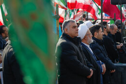 Oil minister attends massive march in Tehran to denounce recent riots