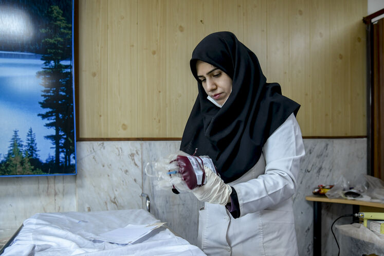 اهدای خون از سوی کارکنان صنعت نفت