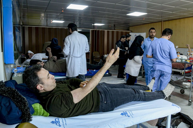 اهدای خون از سوی کارکنان صنعت نفت